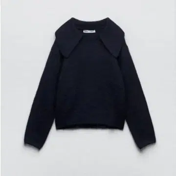 ZARA 폴로넥 니트 네이비