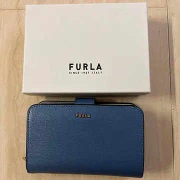 FURLA 접이식 지갑 블루