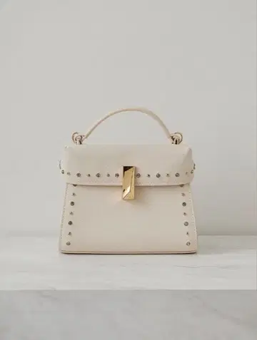 [ 미사용 새상품 ] CELFORD 뤼탕 비쥬 스터드 미니백 아이보리