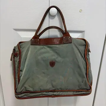 비즈니스 백 그레이 나일론 가죽