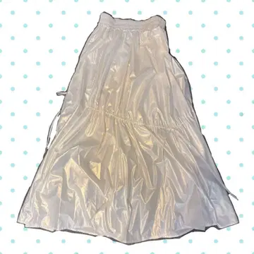 롱 스커트 화이트 위시코어 한국 페어리 그런지 raycassin