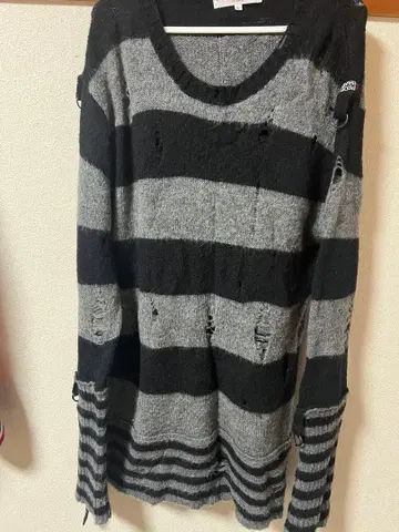 PROPAGANDA 스트라이프 니트 스웨터 L