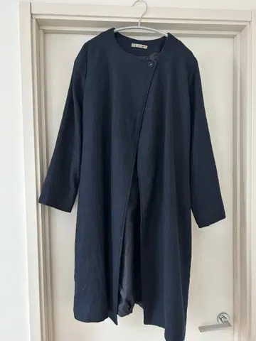 FLW 노카라 코트 다크 네이비