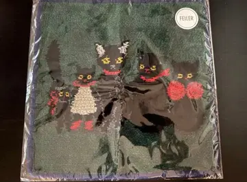 페이러 화장품 주방 쿠라하시 레이 검은 고양이 네이비헴 타월 손수건