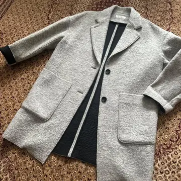 아우터 코트 L 여성용 체스터 코트 그레이