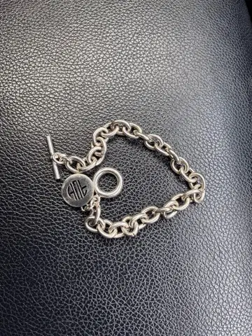 실버 체인 팔찌 로고 포함
