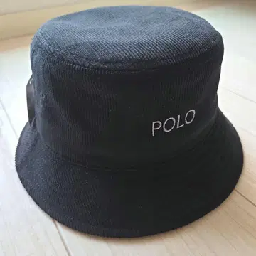 POLO 블랙 버킷햇 코듀로이