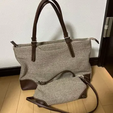 브라운 토트 숄더백 세트 커플