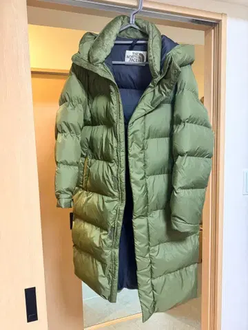 THE NORTH FACE 올리브 롱 다운 자켓 S/90