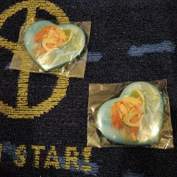 앙스타 츠키나가 레오 하트형 캔뱃지 토루파카 스노우 파이트