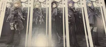 Ave mujica 6주년 초대장풍 특전 카드 5장 컴플리트 세트