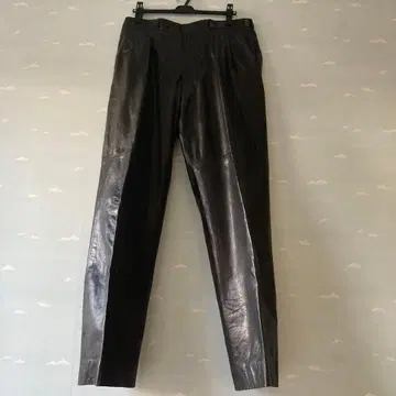 천연 가죽 소가죽 가죽 팬츠 블랙 빅 사이즈 w91 Y2K