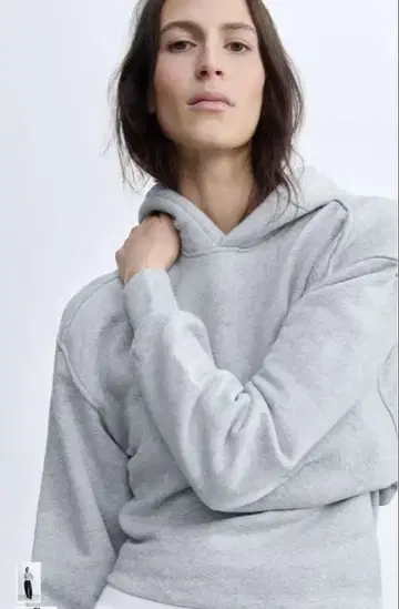 ZARA 헤비 웨이트 플리츠 맨투맨 L 미사용 새상품