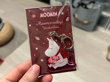 무민 윈터 로즈 아크릴 키링 빨간색 벽돌 크리스마스 마켓