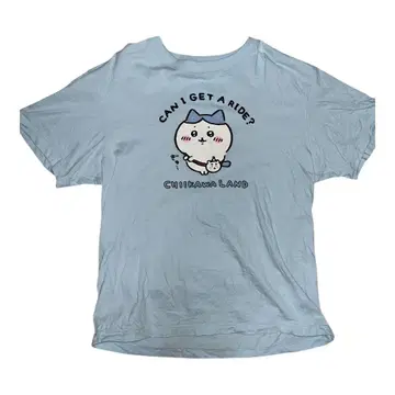 치이카와 치이카와 랜드 탈 수 없어요 T셔츠 하치와레