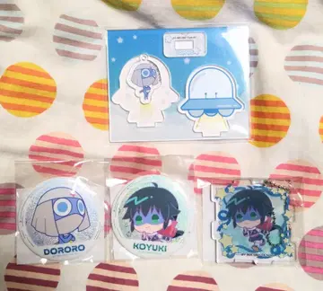 복권 크리스 개구리 중사 케로로 아크릴 스탠드 캔뱃지 키링 코유키 도로로