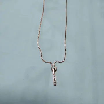 로즈 골드 바 목걸이