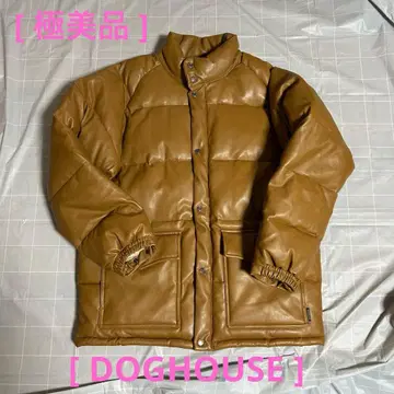 [ 컨디션 최상 ] DOGHOUSE 페이크 가죽 자켓 브라운 LL