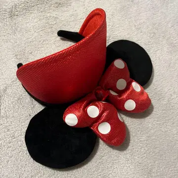 새상품급 디즈니 리조트 미니 팬 바이저 머리띠