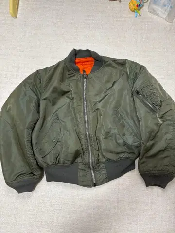 ALPHA 구형 택 MA-1 80s 플라이트 자켓 빈티지 알파