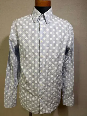 D3G 스트라이프 도트 긴팔 셔츠