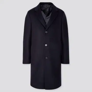 UNIQLO 울 캐시미어 체스터 코트 남성용 XXL
