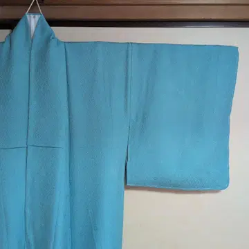 스카이블루 심플 긴팔 기모노, 새상품