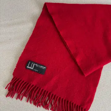 [캐시미어 100% ] dunhill 던힐 머플러 레드 스코틀랜드제