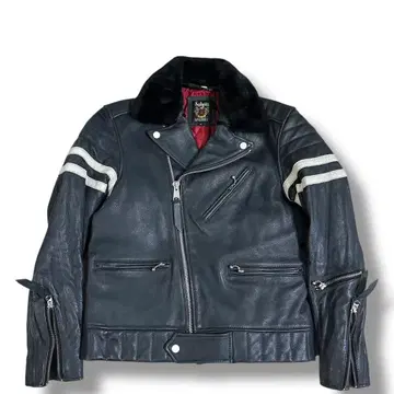 Schott 샷 보아 더블 라이더스 가죽 자켓 블랙 M