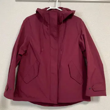 UNIQLO 코튼 블렌드 후드티 M 사이즈 레드 여성용