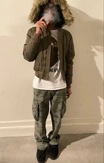 퍼 자켓 archive y2k army 밀리터리