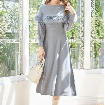 새상품 토코 클로젯 퍼 포함 케이프 라이크 니트 원피스 M