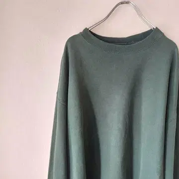 무지 맨투맨 트레이닝복 그린 짙은 녹색