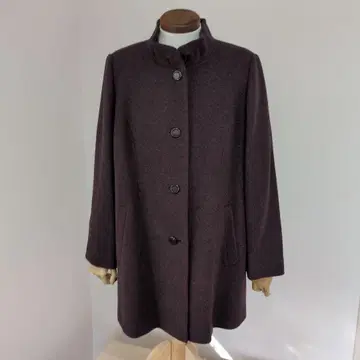 캐시미어 퍼플 코트