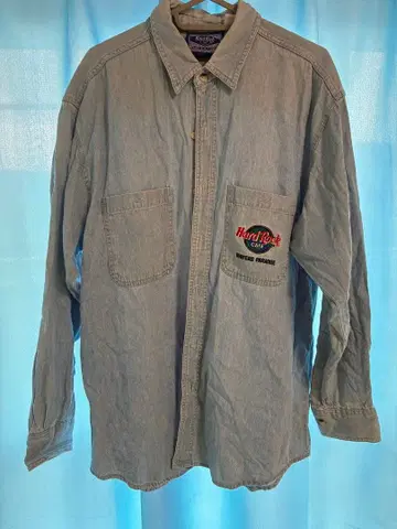 하드 록 카페 데님 셔츠 S 사이즈