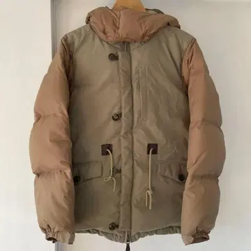 THE UNION THE FABRIC 카키 베이지 다운 자켓