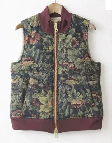 로이스크레용 고블랑 프린트 충전솜 베스트