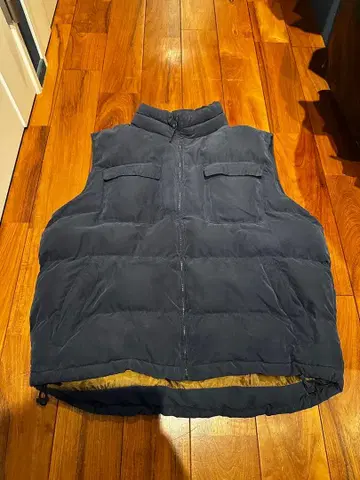 [세인트존스베이] 네이비 충전솜 베스트 프론트 지퍼 4 포켓