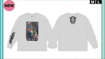 Novelbright 콜라주 아트 오버 사이즈 M 사이즈 그레이