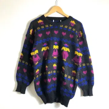 노브랜드 vintage 블랙 니트