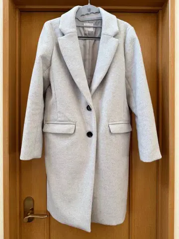 로리즈팜 그레이 체스터 코트 L 사이즈