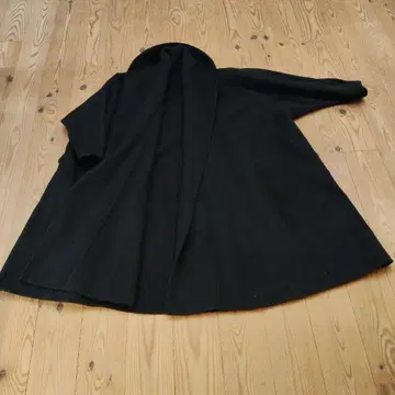 울 & 캐시미어 블랙 롱 코트 XS