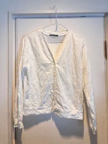 mizuiro ind 화이트 긴팔 가디건