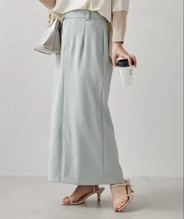 풀달 타이트 스커트 스카이블루