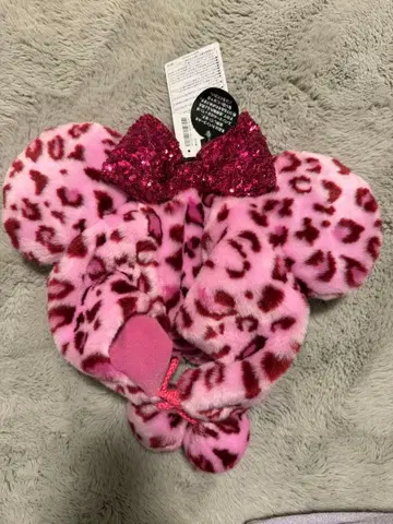 [ 당일 발송! 미사용 새상품 ] 레오파드 미니 레오파드 무늬 팬캡 핑크