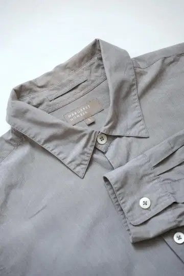 MARGARET HOWELL 그레이 긴팔 셔츠 S