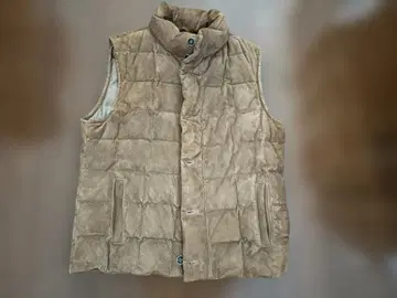 EMMETI 고트스킨 스웨이드 다운 베스트 사이즈 48 브라운 계열