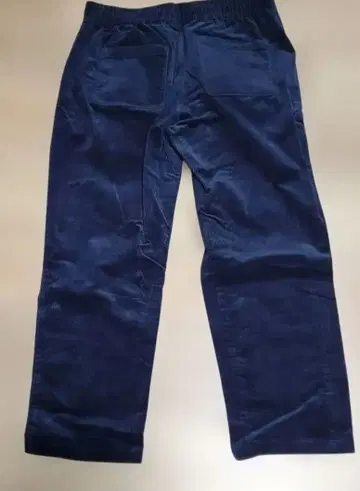 블랙 코듀로이 허리밴딩 팬츠