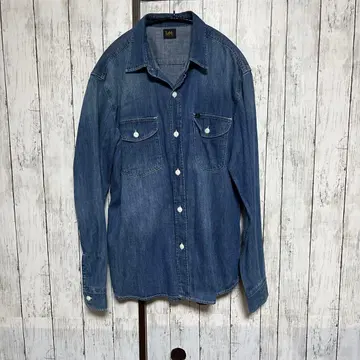 [ Lee ] 데님 긴팔 T 블루 L