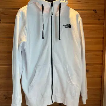 THE NORTH FACE 화이트 풀 집업 후드티